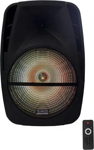 Absolute PRO Series ASBAT15 15" 3000W Max Power Speaker with Built-in Bluetooth & Battery LCD/MP3/USB/Micro SD