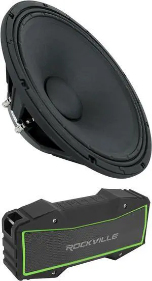 Audiosavings Bundle: (1) Celestion FTR18-4080FD 2000W 18" Pro Audio Subwoofer/8 Ohm Sub Woofer Bundle with (1) Rockville Rock Everywhere Portable Bluetooth Speaker/Waterproof/Wireless Link (2 Items)