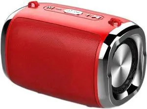Bluetooth Portable Speaker, Compact Size, Surprisingly Loud Volume & Bass, 100 Foot Wireless Range, Perfect Travel Speaker(Red)