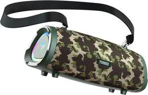 Sonic Boom 100W(120w Peak) Portable Speaker Loud Wireless Bass Booster with RGB Lights, IPX6 Waterproof Outdoor Large Big Subwoofer, Dual DSP, Indoor/Outdoor for Camping, Party/24H/TF/AUX/EQ