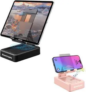 JTEMAN Tablet Phone Stand with Bluetooth Speakers,Kitchen Gadgets Phone Stand,Portable Phone Stand with Speaker,Gifts for Women and Men
