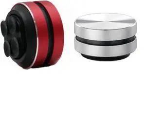 Hummingbird Bone Conduction Speaker Set, Portable Wireless Audio System with Bluetooth, Silver, Black, red,2-Pack (Silver and red)