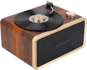 Bluetooth Speaker, Portable Retro Wooden Speaker, Cordless Stereo Pairing and HD Sound, BT5.3, for Home, Party, Outdoor, Beach, Electronic Gadgets, Birthday Gift