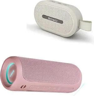 SOWO Wireless Bluetooth Speaker, Ultra Portable Magnetic Speaker, Coverless IP67 Waterproof Design, 24 H Playtime, Small Speaker with Pro Sound, for Indoors, Outdoors, Hiking and Golf Speaker