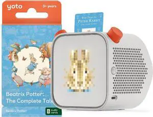 Yoto Player (3rd Gen.) + Beatrix Potter Bundle  Kids Bluetooth Audio Speaker, All-in-1 Screen-Free Device Plays Stories Music Podcasts Radio White Noise Thermometer Nightlight Ok-to-Wake Clock