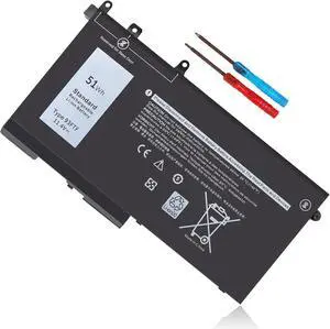 LXHY 51Wh 93FTF Battery for Dell Latitude 5580 5480 5280 5590 5490 5491 5290 5288 5488 5495 5591 E5580 E5480 E5280 E5590 E5490 E5290 E5591 E5491 Precision 15 3520 3530 D4CMT 83XPC 4YFVG 451-BBZT 11.4V