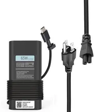 65W USB Type C Laptop Charger for Dell USB C Charger, Dell Laptop Charger for Latitude 5420 7420 5520, Inspiron 16 7620 2-in-1,XPS 12 9520, XPS 13 9350 LA65NM190 HA65NM190 LA65NM170