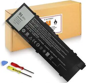 LXHY 91Wh MFKVP T05W1 Battery for Dell Precision 15 7510 7520 M7510 17 7710 7720 M7710 Series, TO5W1 0TWCPG 451-BBSF 451-BBSB TWCPG GR5D3 0FNY7 1G9VM M28DH, 72Wh T05W1 11.1V / 91Wh MFKVP 11.4V