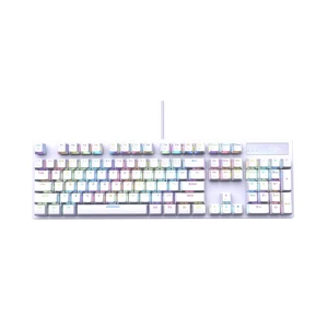 FOXXRAY HKM-88 Full-Size Mechanical Gaming Keyboard, Customizable Keys with Macro Support, RGB Backlit, Standard Clicky Blue Switches, USB Plug and Play for PC FOXXRAY HKM-88 Full-Size Mechanical Gaming Keyboard, Customizable Keys with Macro Support, RGB Backlit, Standard Clicky Blue Switches, USB Plug and Play for PC