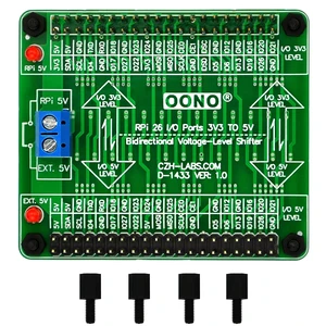 OONO Raspberry Pi 3.3V to 5V 26 I/O Bidirectional Voltage-Level Shifter Module for Raspberry Pi, Logic Level Converter OONO Raspberry Pi 3.3V to 5V 26 I/O Bidirectional Voltage-Level Shifter Module for Raspberry Pi, Logic Level Converter