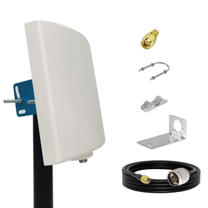 SignalPlus WiFi Antenna Outdoor Long Range, Outdoor WiFi Directional Antenna, Dual Band WiFi Panel Antenna 2.4GHz 5.8GHz 5GHz, 15dBi, for WiFi Router, WiFi Access Point, AP, 3meter Cable, RP-SMA, SMA SignalPlus WiFi Antenna Outdoor Long Range, Outdoor WiFi Directional Antenna, Dual Band WiFi Panel Antenna 2.4GHz 5.8GHz 5GHz, 15dBi, for WiFi Router, WiFi Access Point, AP, 3meter Cable, RP-SMA, SMA