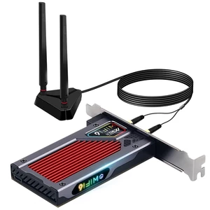 FENVi AX210 WiFi 6E PCIe WiFi Card, Tri-Band 5400Mbps, Bluetooth 5.3, with RGB Lightning for Gaming, Compatible with Windows 11/10 FENVi AX210 WiFi 6E PCIe WiFi Card, Tri-Band 5400Mbps, Bluetooth 5.3, with RGB Lightning for Gaming, Compatible with Windows 11/10