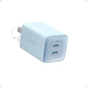 Nano 47W Fast Charger USB C 2-Port Compact Foldable USB C GaN Charger for iPhone 17/16 Galaxy Pixel Compatible with MagSafe (Blue) Nano 47W Fast Charger USB C 2-Port Compact Foldable USB C GaN Charger for iPhone 17/16 Galaxy Pixel Compatible with MagSafe (Blue)