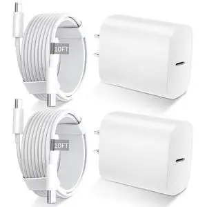 iPhone 17 16 15 Charger Fast Charging USB C Charger Type C Chargers with 10 Ft Long USB C to USB C Cable Fast Charging Cord for iPhone 17/Pro/Pro Max/17 Air/16/16 Pro/16 ProMax/15/Pro/ProMax White iPhone 17 16 15 Charger Fast Charging USB C Charger Type C Chargers with 10 Ft Long USB C to USB C Cable Fast Charging Cord for iPhone 17/Pro/Pro Max/17 Air/16/16 Pro/16 ProMax/15/Pro/ProMax White