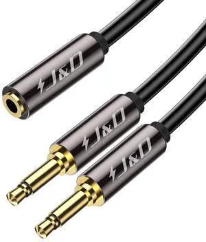 3.5mm TRS Female to Dual 3.5mm TS Male Y Splitter Cable Stereo to Mono Breakout Adapter for Headphones Speakers Audio Interface 3ft 3.5mm TRS Female to Dual 3.5mm TS Male Y Splitter Cable Stereo to Mono Breakout Adapter for Headphones Speakers Audio Interface 3ft