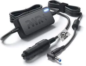 CAR Laptop Charger for HP Probook EliteBook Revolve Business: 250 450 455 640 645 650 745 820 840 850 G1 G2 G3 G4 G5 G6 463958-001 609939-001 PA-1650-02HC PA-1900-18H2 741727-001