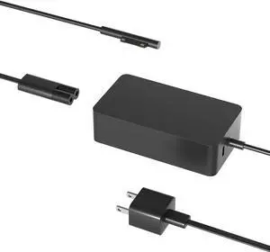 Surface Charger 65W Fit for Microsoft Surface Pro 3 4 5 6 7 7+ 8 9 10 X Surface Laptop 7 6 5 4 3 2 1, Surface Book 3 2 1 Surface Go 4 3 2 1 Tablet Windows Power Adapter Cord with 5V USB Port