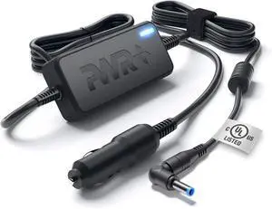 CAR Charger 90W 65W 45W for HP-Envy-Pavilion Touchsmart-Sleekbook 15 17 M6 M7 Series; Hp Spectre X360, Pro x360 G2; Pavilion X360 EliteBook X360 DC Auto Adapter Power Cord Extra Long 10 Ft