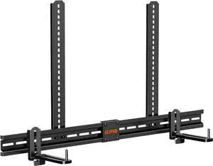 ELIVED Soundbar Mount Under TV, Sound Bar TV Mounting Bracket with 6.5" Holders Swivel to fit Various Soundbar with/Without Holes, 17.7" Vertical Bracket, 15 Lbs, YD5011
