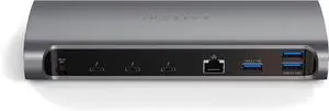 Satechi 11 in 1 Thunderbolt 4 USB C Docking Station, 100W Charging, Dual 4K/60Hz displays, 3 Thunderbolt Ports, 3 USB-A 3.2 Ports, USB-A 2.0 Port, SD Card Reader, for Mac/Windows, MacBook Air/Pro M4