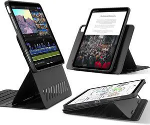 ESR for iPad Air 13 Inch Case (2025/2024) M3/M2, Removable Magnetic Cover, Adjustable Portrait/Landscape Stand with Raised Screen View, 9 Standing Angles, Shift Series, Black