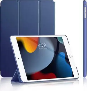 Soke Case for iPad 6th/5th Generation 2018/2017, [Slim Trifold Stand + Auto Wake/Sleep], Premium Protective Hard PC Back Cover for Apple 9.7-Inch iPad Air 2 & Air 1 (Navy)