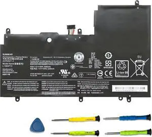 L14M4P72 45Wh Laptop Battery Replacement for Lenovo Yoga 3-1470Yoga 700-14ISK Series Notebook L14S4P72 5B10G84689 5B10K10226 5B10G75095 5B10K10224 7.4V 6280mAh