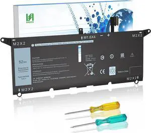 DXGH8 Battery Replacement for Dell XPS 13 9370 9380 7390 Inspiron 13 7000 7390 7391 5390 5391 14 7400 7490 Latitude 3301 E3301 Vostro 13 5000 5390 5391 Series P82G001 P113G001 P114G001