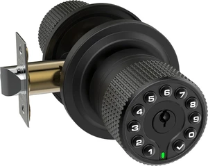 Keypad & Key Smart Door Lock, 50 User Codes, Waterproof, Auto Lock - Matte Black Keypad & Key Smart Door Lock, 50 User Codes, Waterproof, Auto Lock - Matte Black