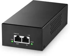 YuLinca Gigabit PoE+ Injector 90W, 802.3af/at/bt Power Over Ethernet Metal PoE Adapter, 10/100/1000Mbps, Non-PoE to PoE Adapter, Plug & Play, Distance Up to 100 Meters (328 ft.)