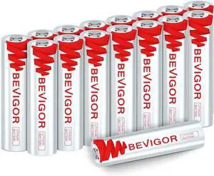 BEVIGOR AAA Lithium Batteries 16Pack, Triple A Lithium Batteries, 1.5V 1200mAh Longer Lasting AAA Batteries for Flashlight, Toys, Remote Control etc High-Tech Device, Non-Rechargeable