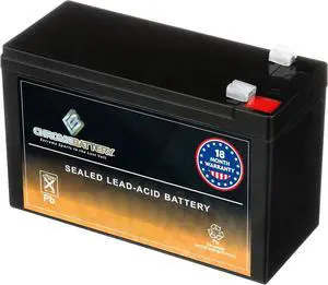 CB CHROMEBATTERY 12V 7AH Sealed Lead Acid (SLA) Rechargeable Battery  F1 Terminal  Deep Cycle Design  for UPS, Alarm Systems, Emergency Lighting, Scooters, Ride-On Toys, Solar & More