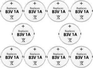 B3V 1A Replacement Battery High Capacity Compatible with High Tech Electronic Collars of MS-4 and MS-5 Pack of 10