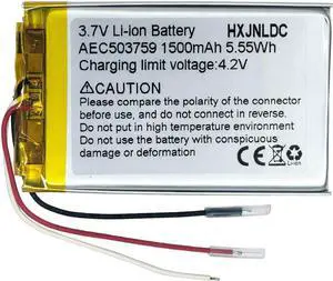 3.7V AEC503759 1500mAh li-ion Lithium Ion Polymer Battery Replacement for Steelseries Arctis 1 Arctis 3 Arctis 7,7X,7P,7P+ Wireless Gaming Headset