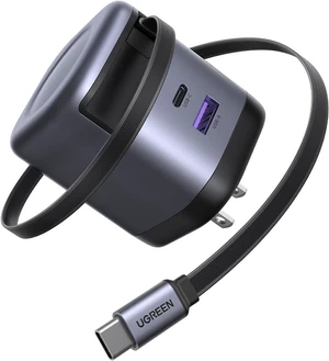 Nexode 65W Retractable Charger Block 3 in 1 Fast Charging Adapter Nexode 65W Retractable Charger Block 3 in 1 Fast Charging Adapter