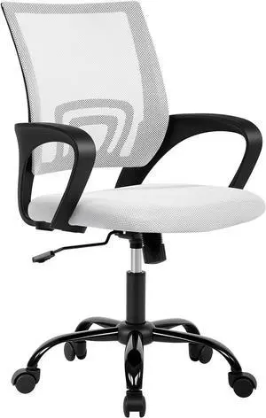 BestOffice Office Chair Ergonomic Desk Chair Mesh Computer Chair Lumbar Support Modern Executive Adjustable Stool Rolling Swivel Chair for Back Pain,White BestOffice Office Chair Ergonomic Desk Chair Mesh Computer Chair Lumbar Support Modern Executive Adjustable Stool Rolling Swivel Chair for Back Pain,White