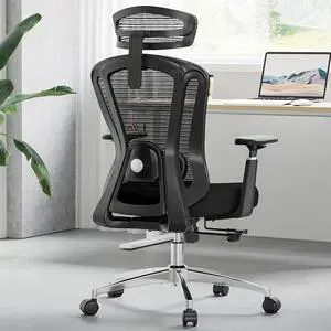 Farini Office Chair Ergonomic Desk Chair, High Back Computer Chair with Wheels, Home Sutdy Chair for Heavy People, Office Chair Adjustable Seat Depth, 3D Armrests and Adjustable Headrest, Black Farini Office Chair Ergonomic Desk Chair, High Back Computer Chair with Wheels, Home Sutdy Chair for Heavy People, Office Chair Adjustable Seat Depth, 3D Armrests and Adjustable Headrest, Black