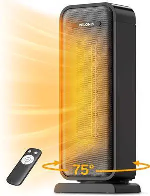 Pelonis 1500w Electric Space Heater for Indoor Use with Thermostat, Oscillation and Remote Portable Ceramic Heater for Bedroom, Home and for Office Under Desk Pelonis 1500w Electric Space Heater for Indoor Use with Thermostat, Oscillation and Remote Portable Ceramic Heater for Bedroom, Home and for Office Under Desk