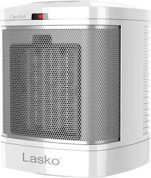 Lasko Portable Electric Ceramic Space Heater with ALCI Plug for Bathroom Use, 2 Heat Settings and Simple Heat Button, 8 Inches, White, 1500W, CD08200 Lasko Portable Electric Ceramic Space Heater with ALCI Plug for Bathroom Use, 2 Heat Settings and Simple Heat Button, 8 Inches, White, 1500W, CD08200
