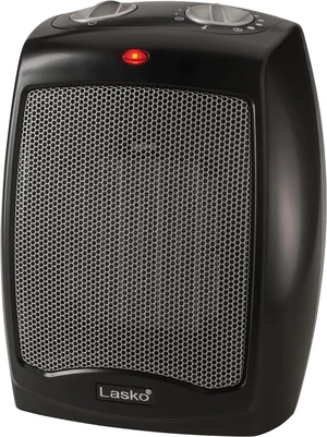 Lasko CD09250 Ceramic Adjustable Thermostat Tabletop or Under-Desk Heater, 9 Inches High, Black Lasko CD09250 Ceramic Adjustable Thermostat Tabletop or Under-Desk Heater, 9 Inches High, Black