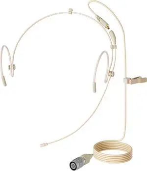 J K MIC-J 071S Headworn Microphone Compatible with Audio-Technica Bodypacks | Hirose 4-Pin Plug Detachable Cable, Beige Omni Condenser Headset Mic for Presentations Interviews Theater Worship Lectures J K MIC-J 071S Headworn Microphone Compatible with Audio-Technica Bodypacks | Hirose 4-Pin Plug Detachable Cable, Beige Omni Condenser Headset Mic for Presentations Interviews Theater Worship Lectures