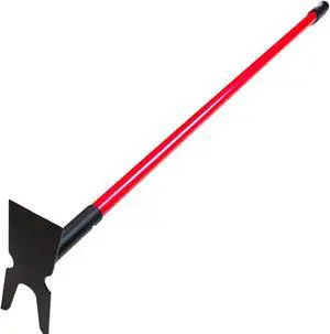 Bully Tools 12-Gauge Two-Prong Weeding Hoe | Heavy Duty Garden Hoe for Weeding, Cultivation and Turning Soil | 58" Fiberglass Long Handle, Garden Tools 100% Made in USA Bully Tools 12-Gauge Two-Prong Weeding Hoe | Heavy Duty Garden Hoe for Weeding, Cultivation and Turning Soil | 58" Fiberglass Long Handle, Garden Tools 100% Made in USA