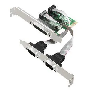 PCIe Serial and Parallel Port Card Desktop PCI-E 1 and 2 Serial Port Card Built-in 2S1P COM Serial Parallel Port Card PCIe Serial and Parallel Port Card Desktop PCI-E 1 and 2 Serial Port Card Built-in 2S1P COM Serial Parallel Port Card