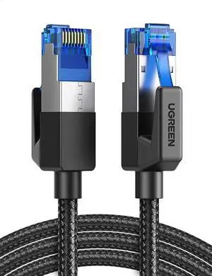 UGREEN Cat 8 Ethernet Cable High Speed Braided 40Gbps 2000Mhz Network Cord Cat8 RJ45 Shielded Indoor Heavy Duty LAN Cables Compatible for Gaming PC PS5 PS4 PS3 Xbox Modem Router 30FT UGREEN Cat 8 Ethernet Cable High Speed Braided 40Gbps 2000Mhz Network Cord Cat8 RJ45 Shielded Indoor Heavy Duty LAN Cables Compatible for Gaming PC PS5 PS4 PS3 Xbox Modem Router 30FT