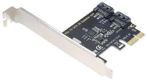 PCI-E to 2 SATA3.0 Adapter Card SATA Hard Disk Expansion Card High-speed Transmission Multiple Systems Compatible Plug and Play PCI-E to 2 SATA3.0 Adapter Card SATA Hard Disk Expansion Card High-speed Transmission Multiple Systems Compatible Plug and Play