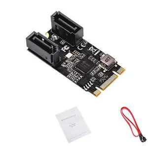 2 Port SATA III 6gb/s M.2 21x41mm M Key and B Key Controller Adapter Card SATA 6G Internal 2 Port SATA III 6gb/s M.2 21x41mm M Key and B Key Controller Adapter Card SATA 6G Internal