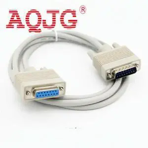 FOR 1pcs DB15 male to DB15 Female cable db15 parallel cableDB15 15pin to DB15 Female 1.5M FOR 1pcs DB15 male to DB15 Female cable db15 parallel cableDB15 15pin to DB15 Female 1.5M