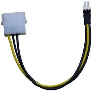 BUCIER 4pin Molex Male Port to 3Pin Male PC Fan Cooler Converter Cable D plug IDE Power to 3 Pin Connector Power supply Cable