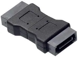 BUCIER High quanlity 7PIN SATA 3.0 data male to male Port adapter straight angle 7P Serial ATA III 6Gbps Jack Connector Coupler 3PCS