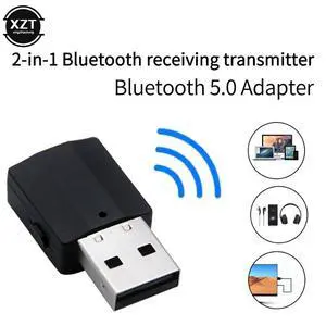 2 in1 Bluetooth 5.0 Audio Receiver Transmitter USB Wireless Adapter 3.5mm AUX Stereo For TV PC Car Laptop USB Dongle 2 in1 Bluetooth 5.0 Audio Receiver Transmitter USB Wireless Adapter 3.5mm AUX Stereo For TV PC Car Laptop USB Dongle